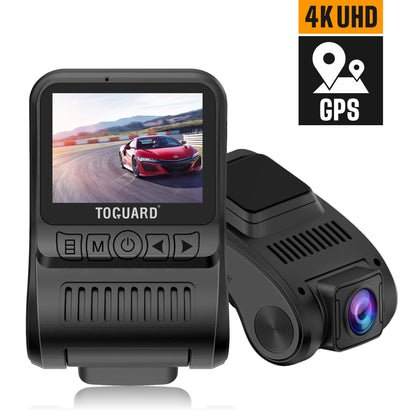 TOGUARD 4K UHD Dash Cam, 2 inches IPS 170° Wide Angle 2160P Dash Camera Night Vision WDR Parking Monitor Car Camera Front with G-Sensor for Turck Vehicle