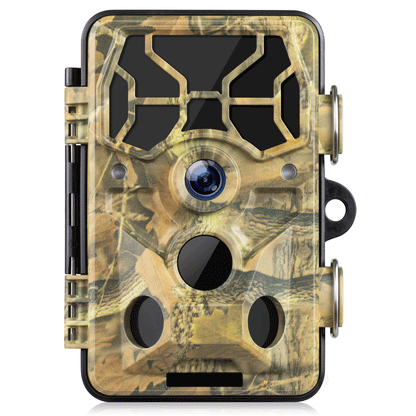 CAMPARK WiFi Bluetooth Trail Camera 30MP 1296P Deer Game Camera Night Vision Motion Activated 3 PIR LEDs 120°Wide Lens Hunting Wildlife Camera Waterproof IP66 Hunting Trail Monitors