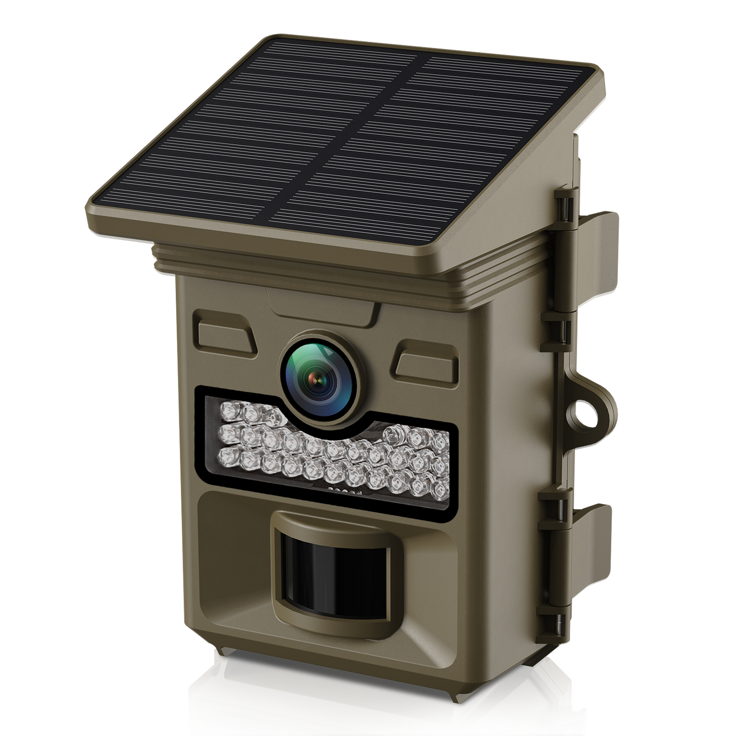 CAMPARK Solar Powered Trail Camera 32MP 1080P Hunting Game Camera with Night Vision 4400mAh Built-in Battery 0.1s Trigger Motion Activated IP66 Waterproof 2.0" LCD for Wildlife Monitoring (NO WiFi)
