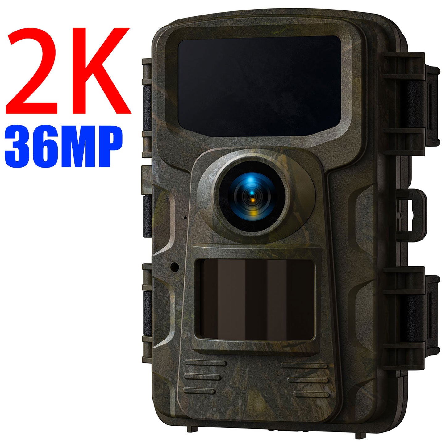 CAMPARK Infrared Trail Camera 32MP 2K Game Camera with Night Vision Waterproof 65FT Wildlife Scouting Hunting Trail Cam with 120° Wide Angle Lens 2.0" LCD