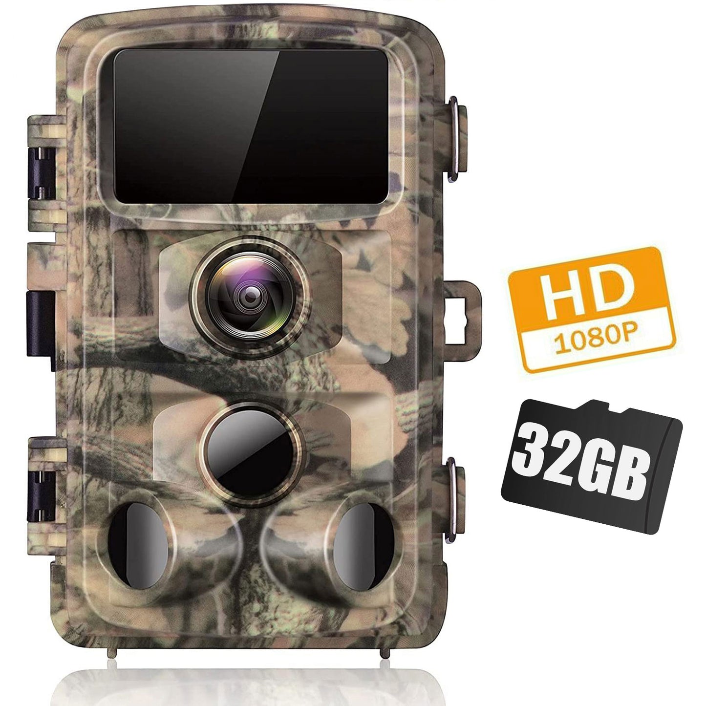 CAMPARK Trail Camera 1080P Game Hunting Camera with Night Vision Waterproof Motion Activated Trail Cam with SD Card