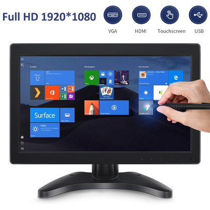 Toguard D119 Small HDMI Monitor 12 Inch 1920x1080 LCD HD Touchscreen Monitor HDMI Computer Display Screen
