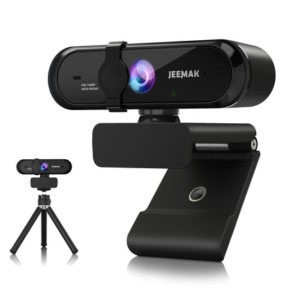 CAMPARK PC02A 1920*1080 Full HD Webcam, USB StreamingComputer Camera ,with Microphone ,with tripod ,with Privacy Shutter,Autofocusg,for Video Calls, Skype, Zoom, Teleconference