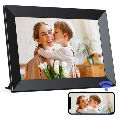 JEEMAK WiFi Digital Photo Frame 10" IPS Touch Screen Smart Cloud Picture Frame 16GB Storage Auto-Rotate