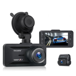Toguard  CE63  Dual Lens Dash Camera   for Cars Backup Camera  Support External GPS Logger