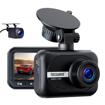Toguard CE18A Mini Dual Dash Cam for Cars 1080P Front and Rear Dash Camera