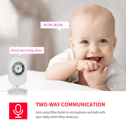 CAMPARK 2.4" LCD Wireless Baby Monitor with Camera and Audio   Night Vision Temperature Sensor
