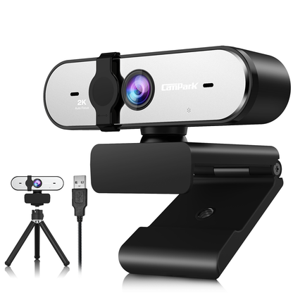Campark PC05 2K Webcam with Microphone, QHD Streaming Computer Camera with AutoFocus 2021 Newest