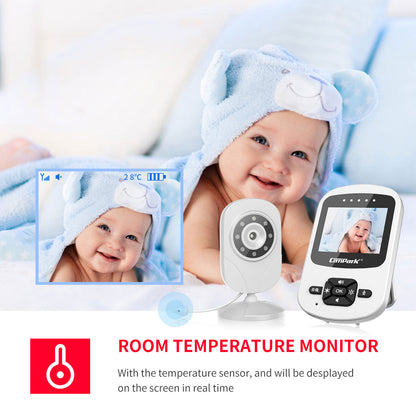 CAMPARK 2.4" LCD Wireless Baby Monitor with Camera and Audio   Night Vision Temperature Sensor