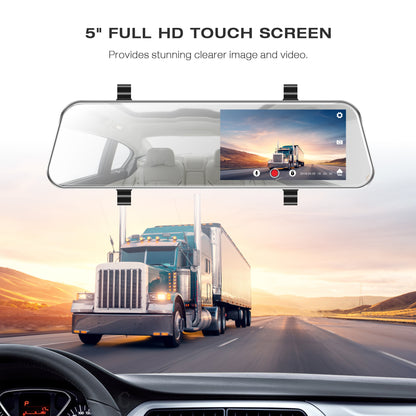 Toguard CE34 dual Lens Dash Camera Touch Screen Front for Cars Backup Camera