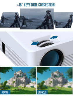 Jeemak P200 Video Projector Android WiFi Bluetooth Projector
