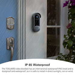 TOGUARD  DB30 Video Doorbell Camera1080p WiFi HD Home Security Front Smart Door Bell Camera