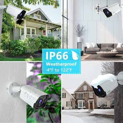 TOGUARD Home Security Camera 1080P 8CH DVR Outdoor Waterproof Wired CCTV Surveillance Camera IR Night Vision Remote