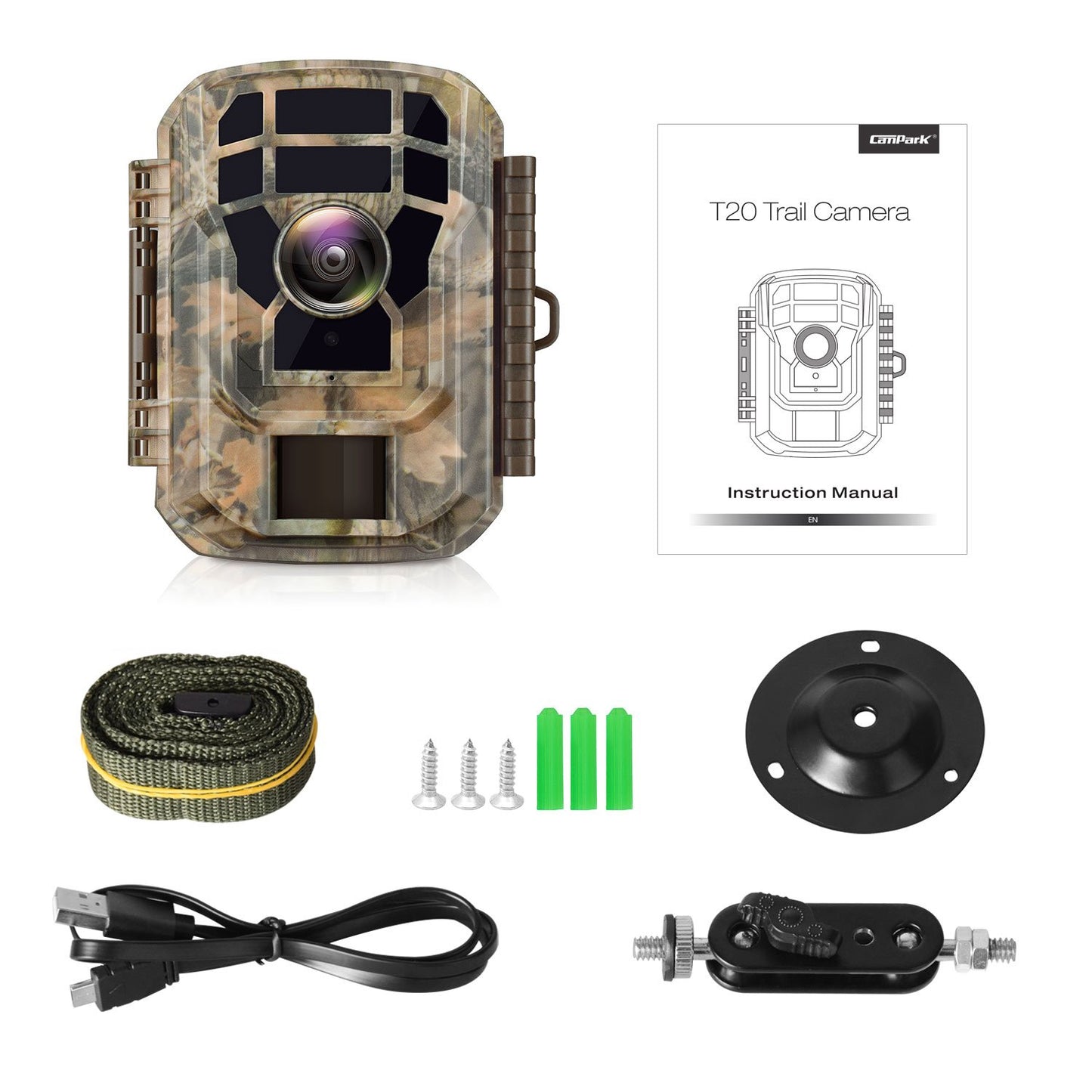 Campark T20 Mini Trail Camera-16MP 1080P HD Trail Game Camera Waterproof