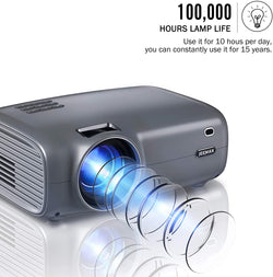 Jeemak P100 1080P 200 Inch Display Mini Smart Video Projector