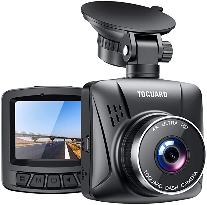 TOGUARD Dash Cam,4K Dash Cam Front 2" LCD Screen Car Camera with GPS, 170° Wide Angle, WDR, Night Vision, Parking Mode, G-Sensor