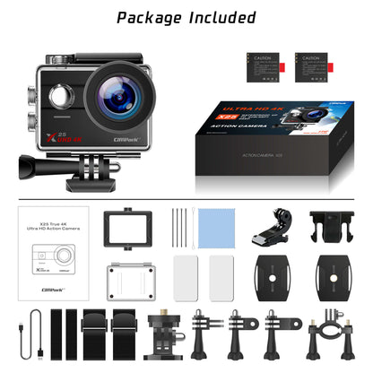Campark X25 Native 4K Action Camera 16MP WiFi Waterproof Cam