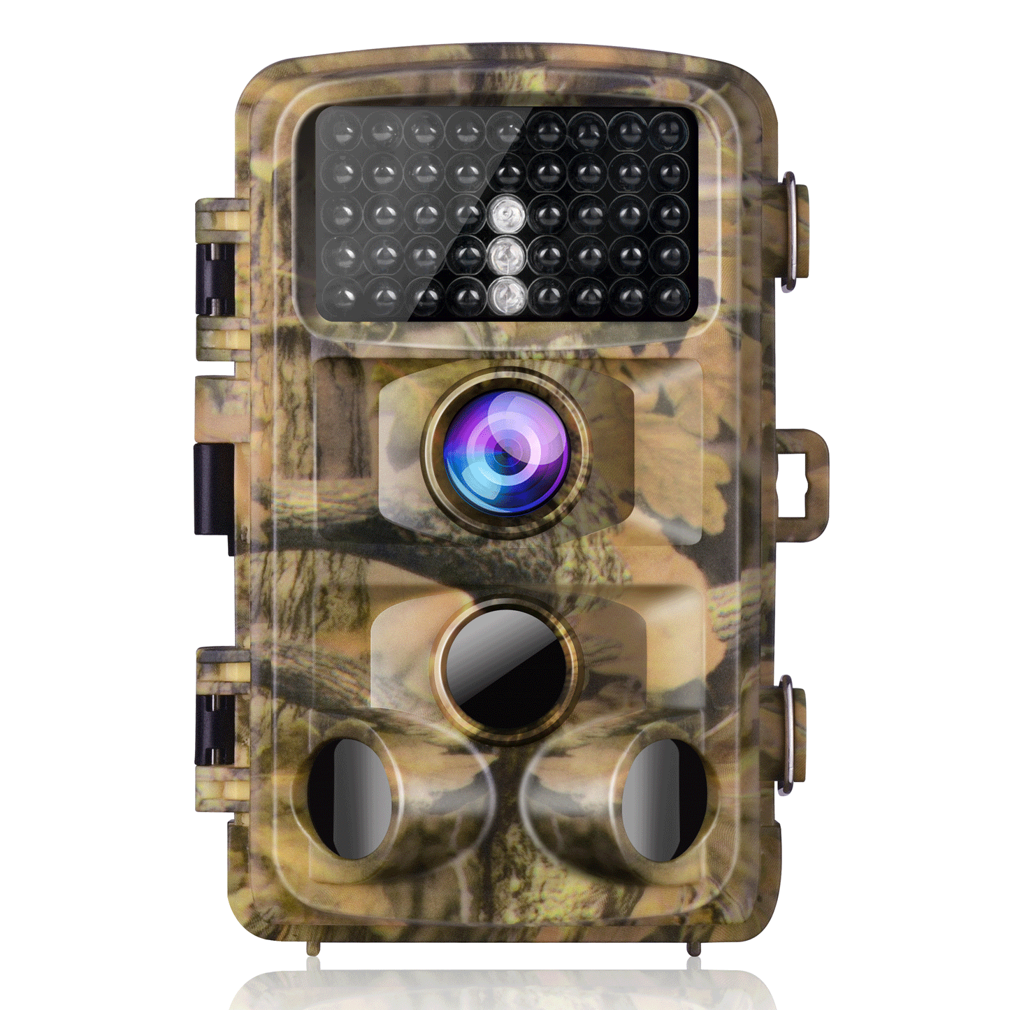 CAMPARK T45 Trail Camera 20MP 1080P Waterproof Deer Game Hunting Cam 2.4" LCD with 3 Infrared Sensors Motion Activated Night Vision for Wildlife Monitoring
