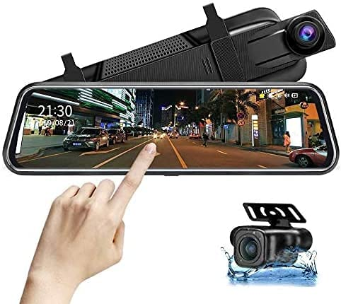 Newer Mirror Dash Cam Dual 1080P Car Mirror Camera Front and Rear Full Touch creen