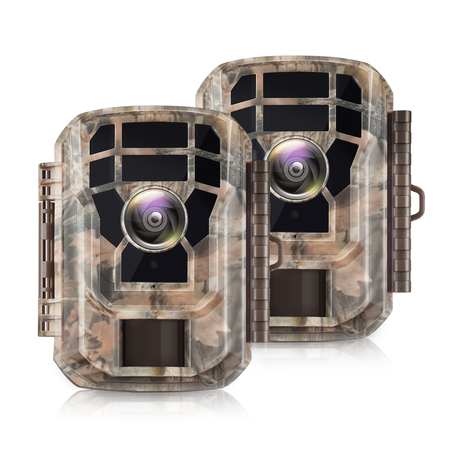 CAMPARK 2 Pack T20 Trail Camera 20MP 1080P HD Deer Hunting Game Camera with Night Vision Motion Activated Waterproof,120°Wide-Angle Trail Cam