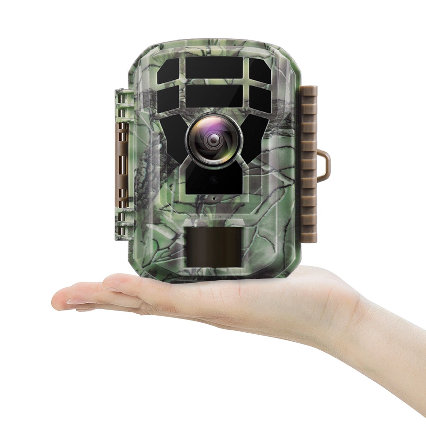 CAMPARK Trail Camera 16MP 1080P HD Deer Game Camera Waterproof Wildlife Scouting Hunting Trail Cam with 120° Wide Angle Lens and Night Vision 2.0" LCD IR LEDs