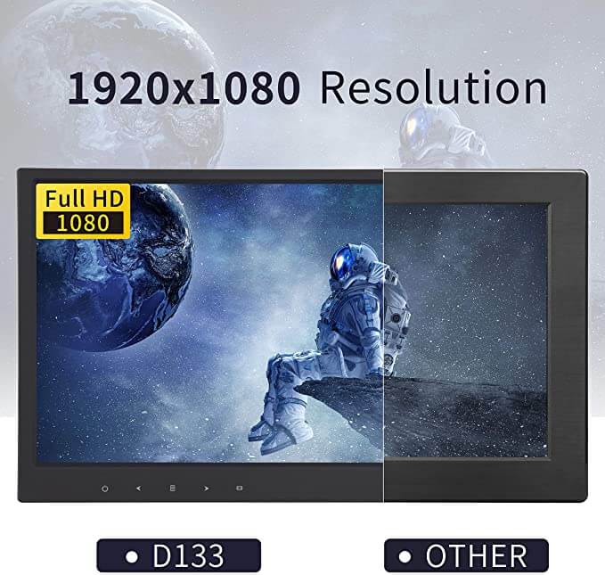 Toguard D133 IPS Portable Monitor 13.3 Inch HD 1920x1080 Small HDMI Display - Toguard camera